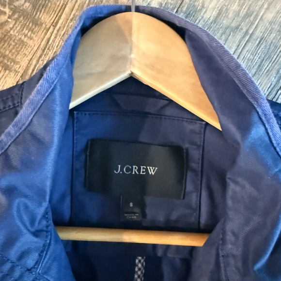 J Crew Classic Navy Blue Jacket with Gold Buttons Snaps| J Crew Navy Blue Jacket - Picture 5 of 7